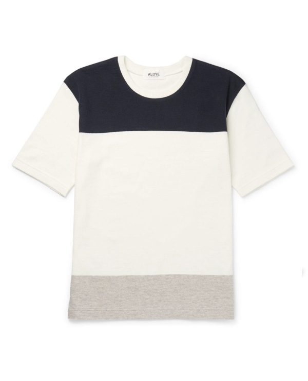 Block Panelled Cotton T-Shirt